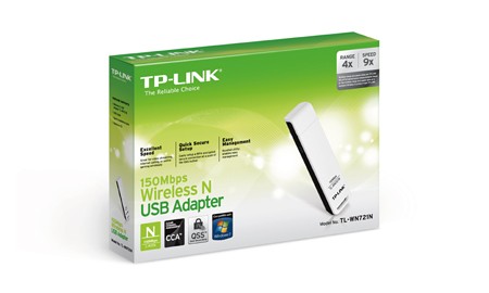 Adaptador Wireless USB 150Mbps TP-LINK TL-WN721N