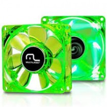 Cooler Para Gabinete 8Cm Led Verde Ga096 - Multilaser