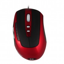 Mouse USB Gamer C3Tech ARES 4201-2 3200 DPI, 5 Botões, Optico, Vermelho