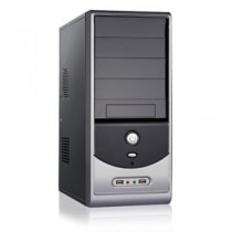 Gabinete Multilaser 4 Baias GA107 Preto e Prata