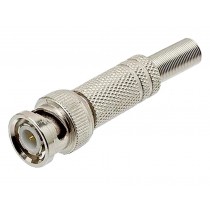 CONECTOR BNC MACHO COM MOLA 
